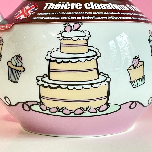 Typhoon Whimsical Dessert 6-Cup High Tea Porcelain Teapot ~ NEW - Picture 4 of 10